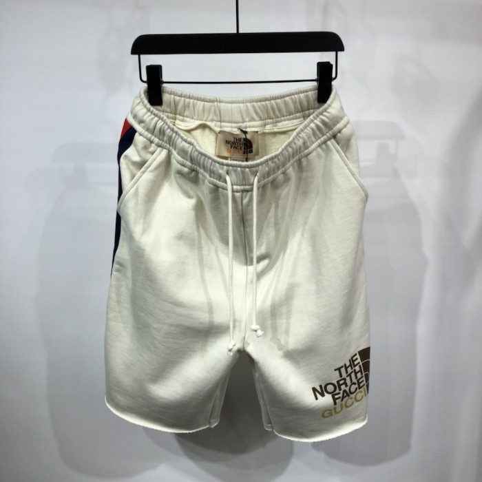 the north face x G*u*i web print cotton short ivory