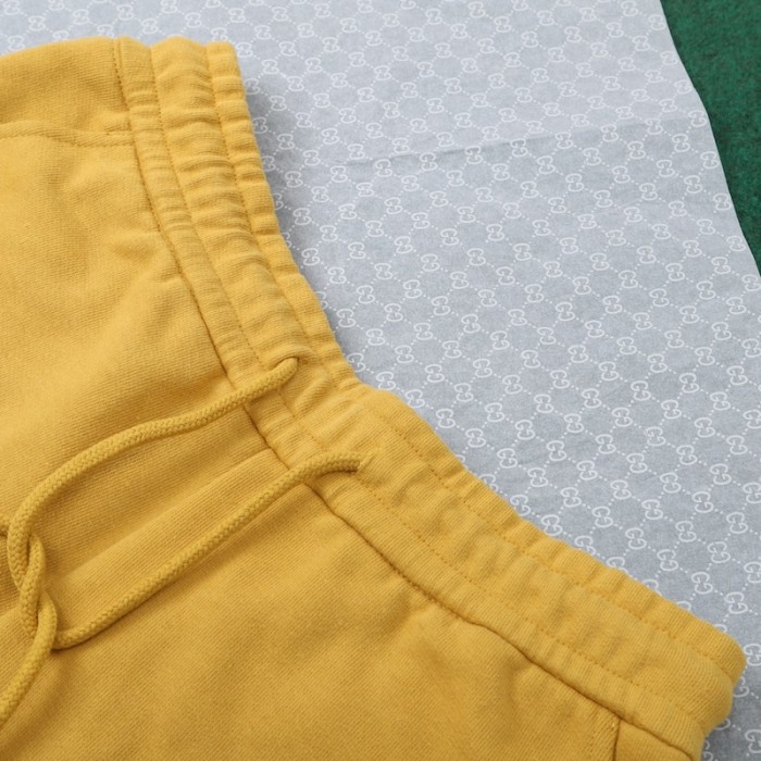 the north face x G*u*i jersey short yellow