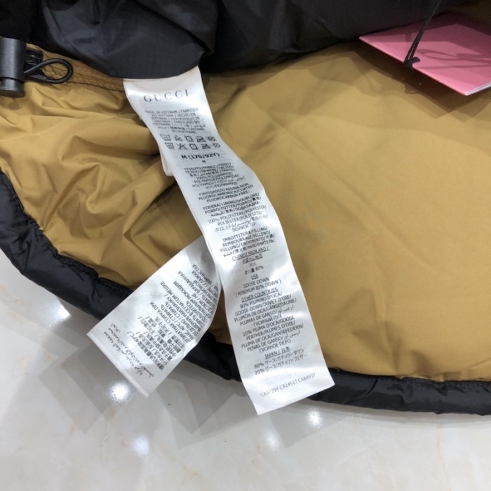 G*u*i x the north face coat jacket black
