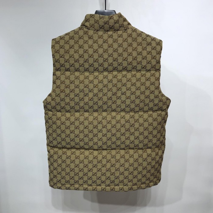 the north face x G*u*i nylon vest beige