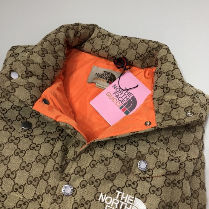 the north face x G*u*i nylon vest beige