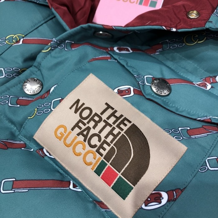 the north face x G*u*i nylon vest blue