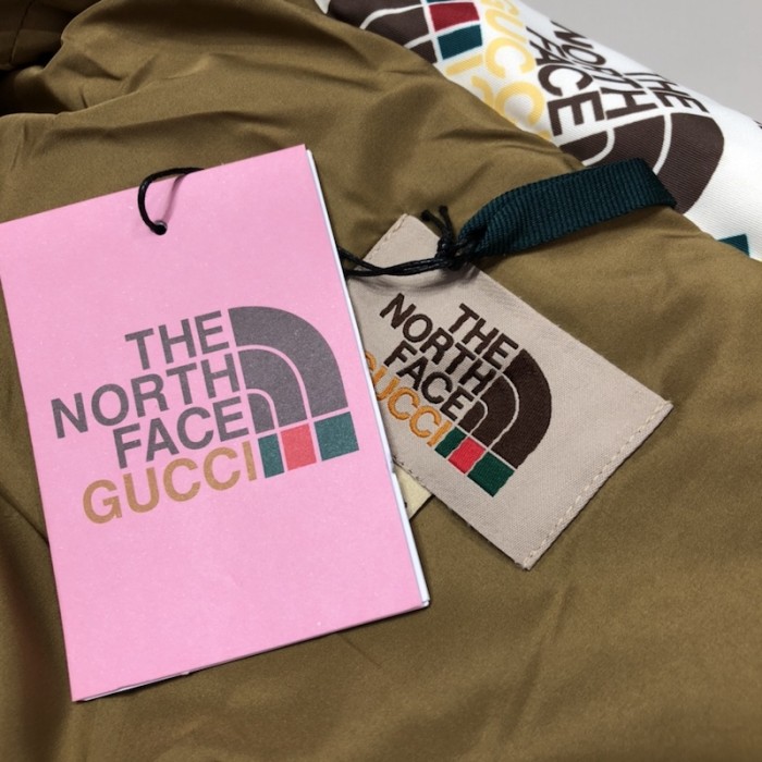 the north face x G*u*i nylon vest yellow