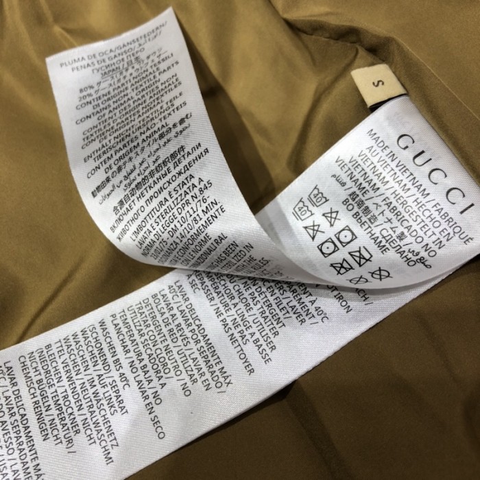the north face x G*u*i nylon vest yellow