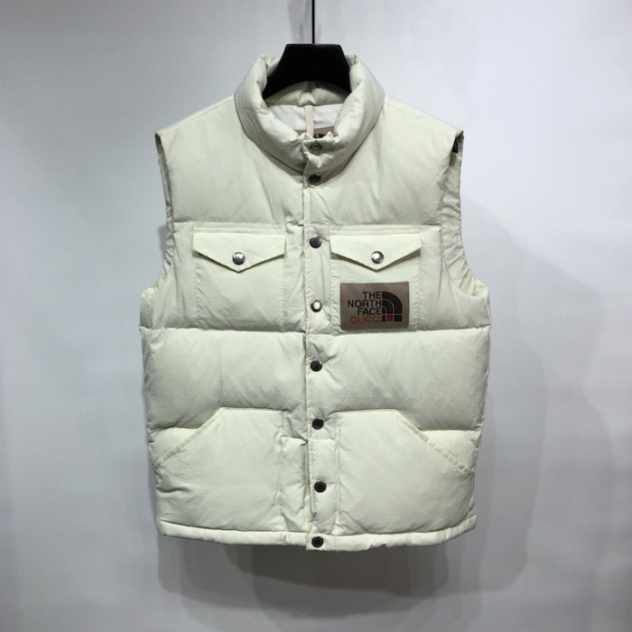 the north face x G*u*i nylon vest white