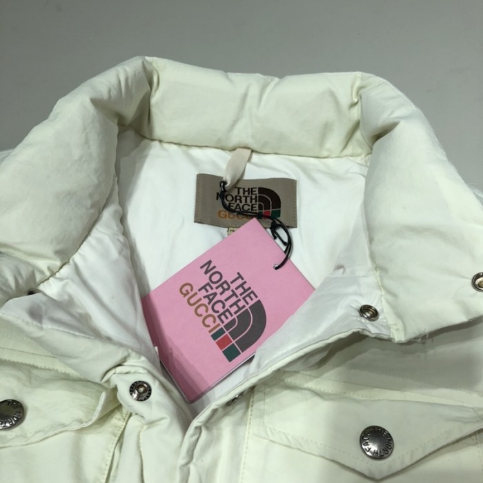 the north face x G*u*i nylon vest white