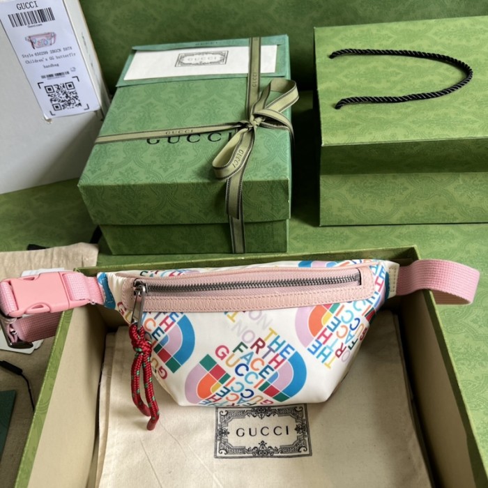 the north face x G*u*i belt bag ‎650299 white