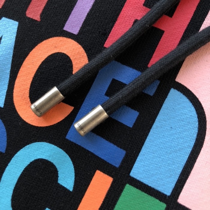 the north face x G*u*i cotton hoodies black