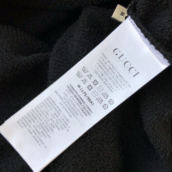 the north face x G*u*i cotton sweatshirt black