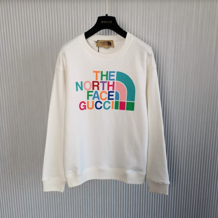 the north face x G*u*i cotton sweatshirt white