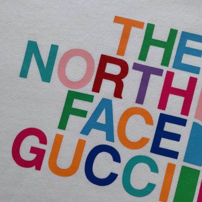 the north face x G*u*i cotton sweatshirt white