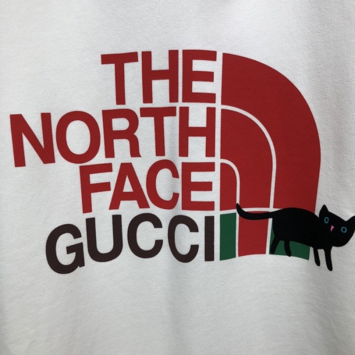 the north face x G*u*i hoodie / black cat white