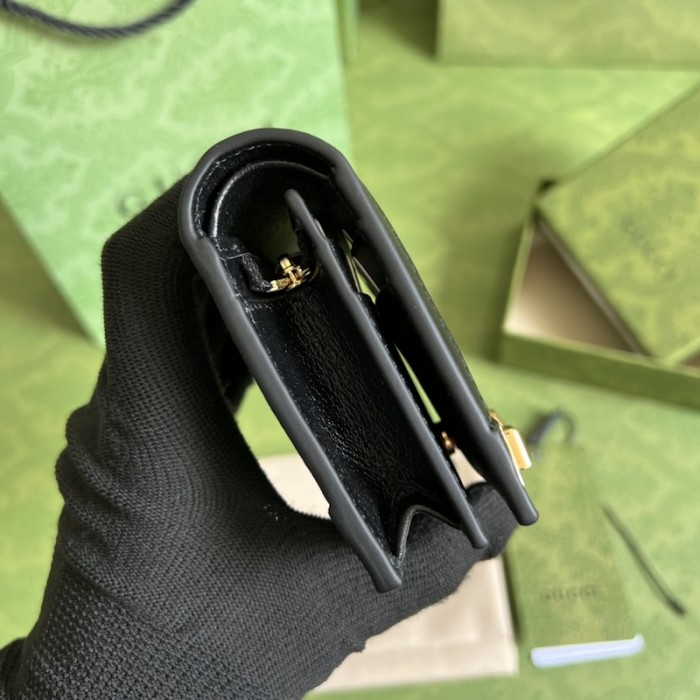 G*u*i gg card case wallet 676150 black