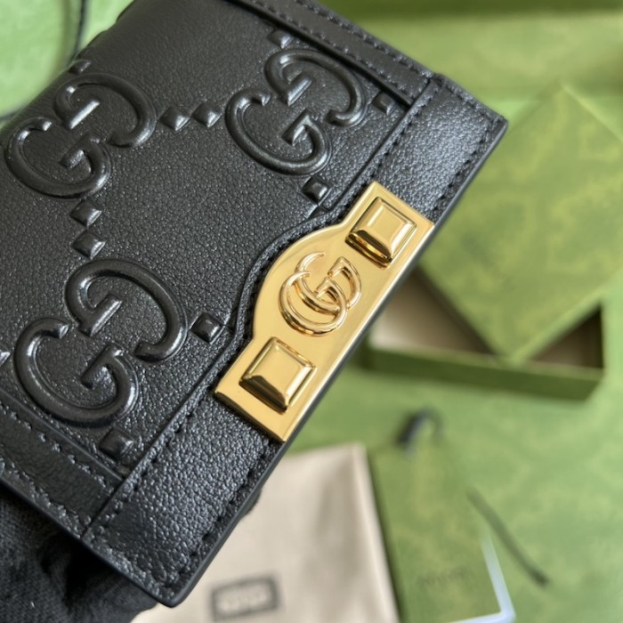 G*u*i gg card case wallet 676150 black