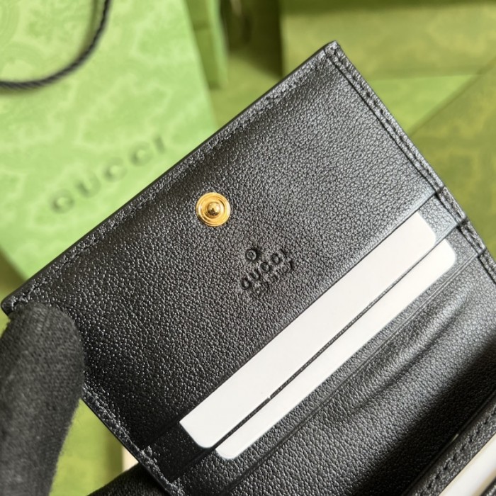 G*u*i gg card case wallet 676150 black