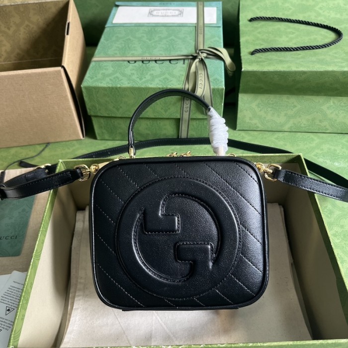 G*u*i blondie top handle bag black ‎744434