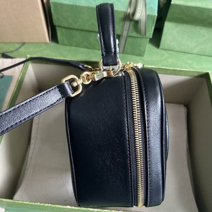 G*u*i blondie top handle bag black ‎744434