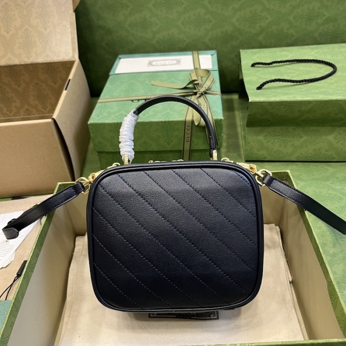 G*u*i blondie top handle bag blue 744434