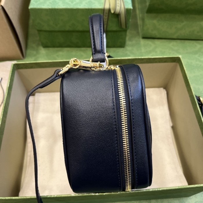 G*u*i blondie top handle bag blue 744434