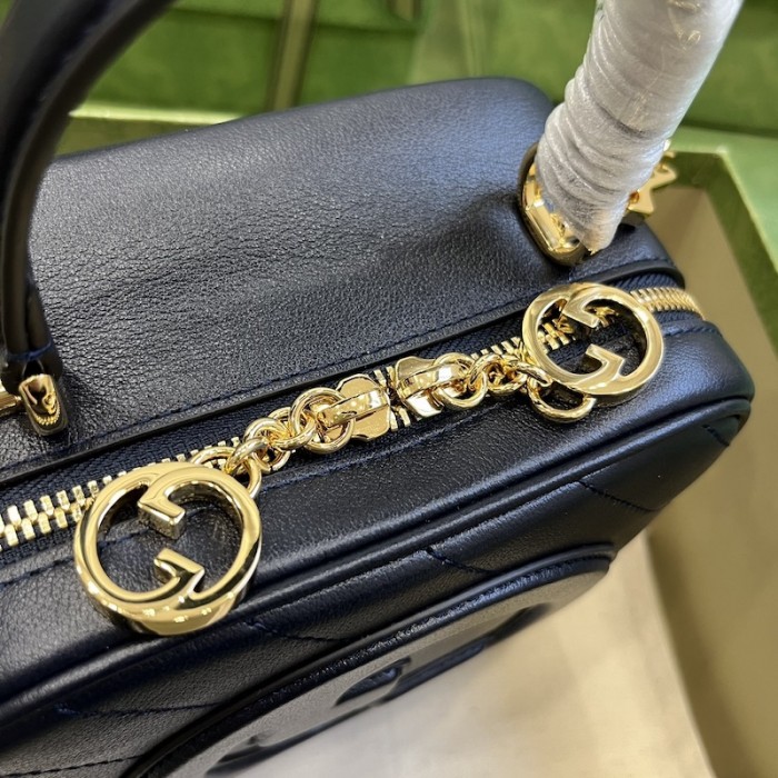 G*u*i blondie top handle bag blue 744434
