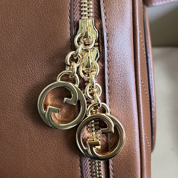 G*u*i blondie top handle bag brown ‎744434