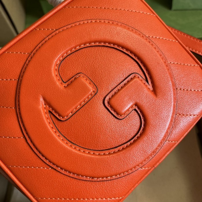G*u*i blondie top handle bag orange 744434