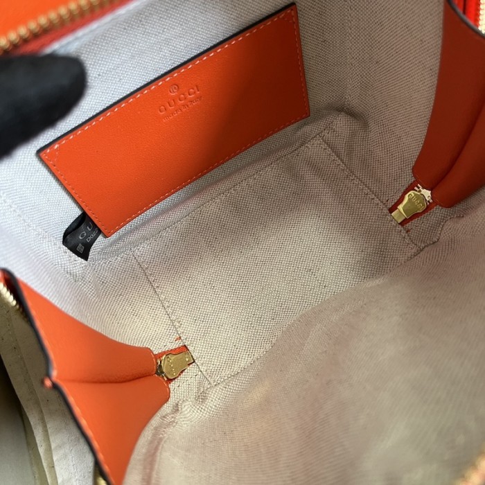 G*u*i blondie top handle bag orange 744434