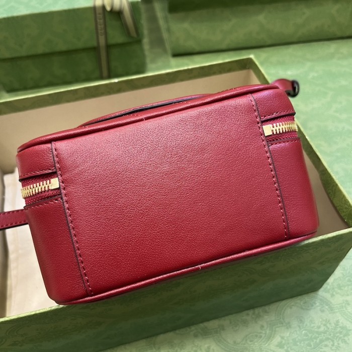 G*u*i blondie top handle bag red ‎744434