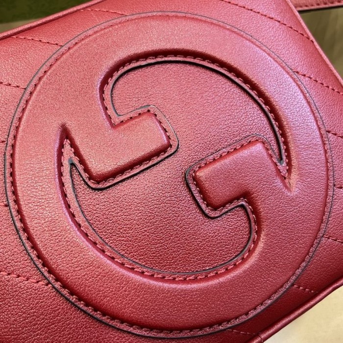 G*u*i blondie top handle bag red ‎744434