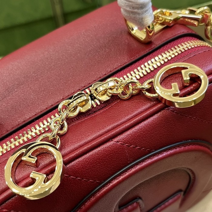 G*u*i blondie top handle bag red ‎744434