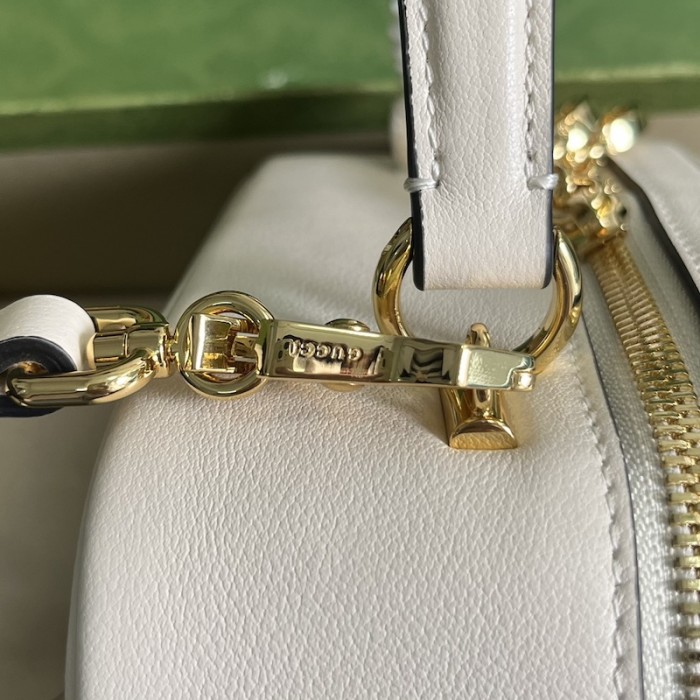 G*u*i blondie top handle bag white ‎744434