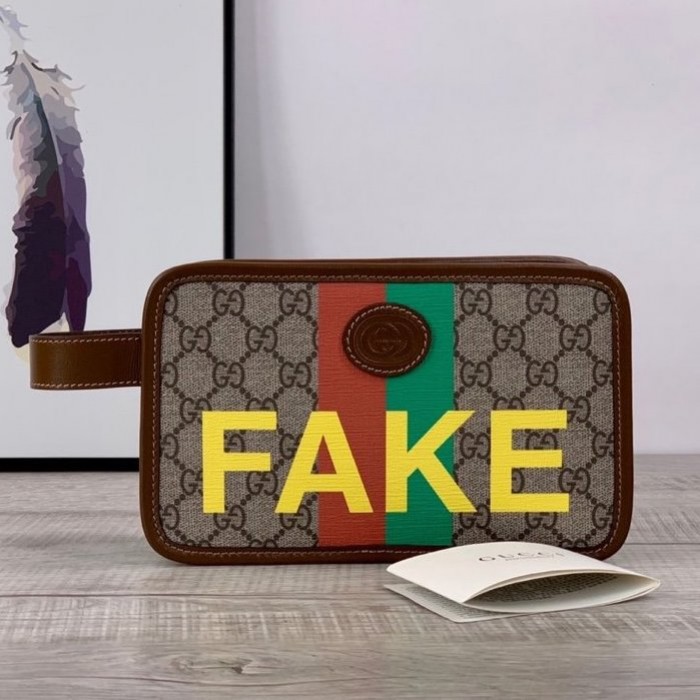 G*u*i ''fake/not'' print belt bag ‎602695