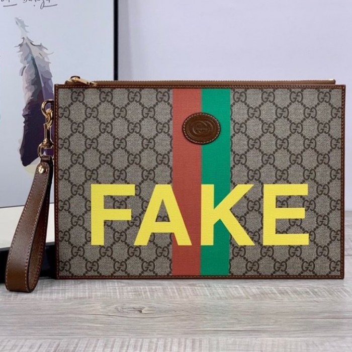 G*u*i ''fake/not'' print pouch ‎636171