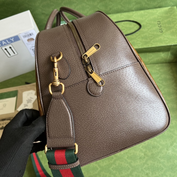 Ad*s x g*u*i large duffle bag 702422 brown