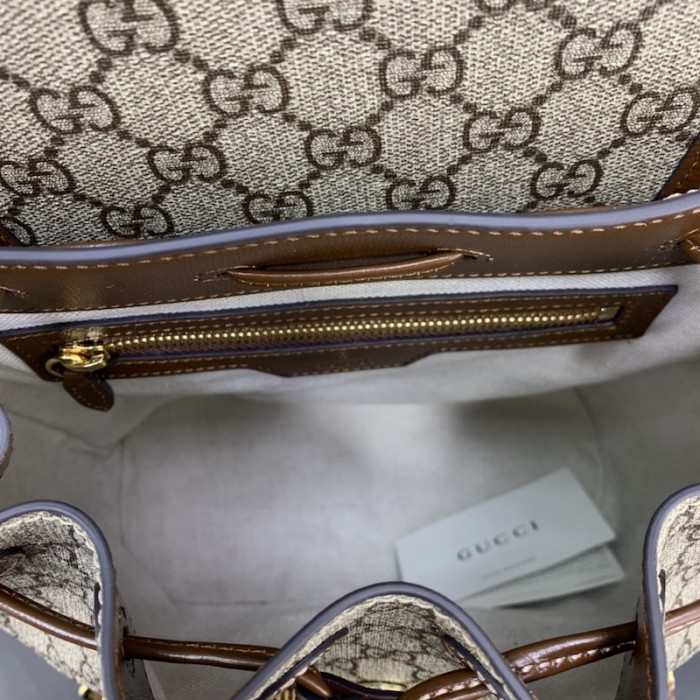 G*u*i backpack with interlocking g 674147 brown