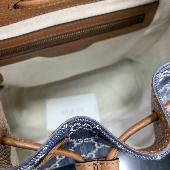 G*u*i backpack with interlocking g 674147 denim