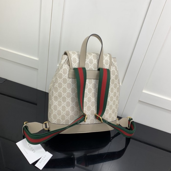 G*u*i backpack with interlocking g 674147 beige
