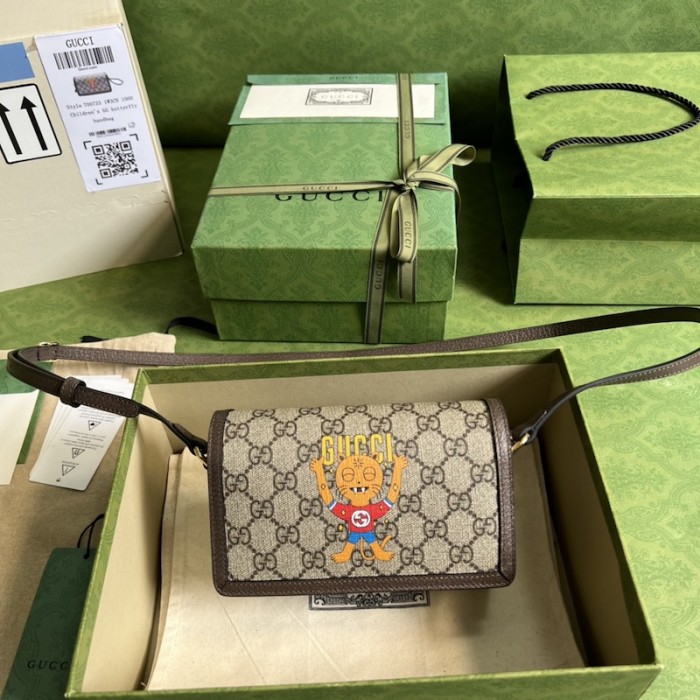 G*u*i cat print mini bag ‎700733