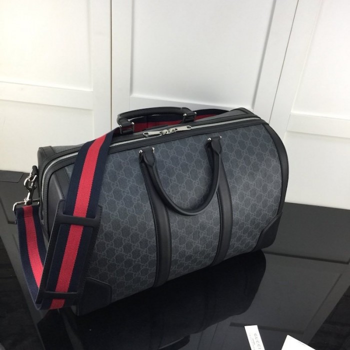 G*u*i gg black carry-on duffle bag 474131