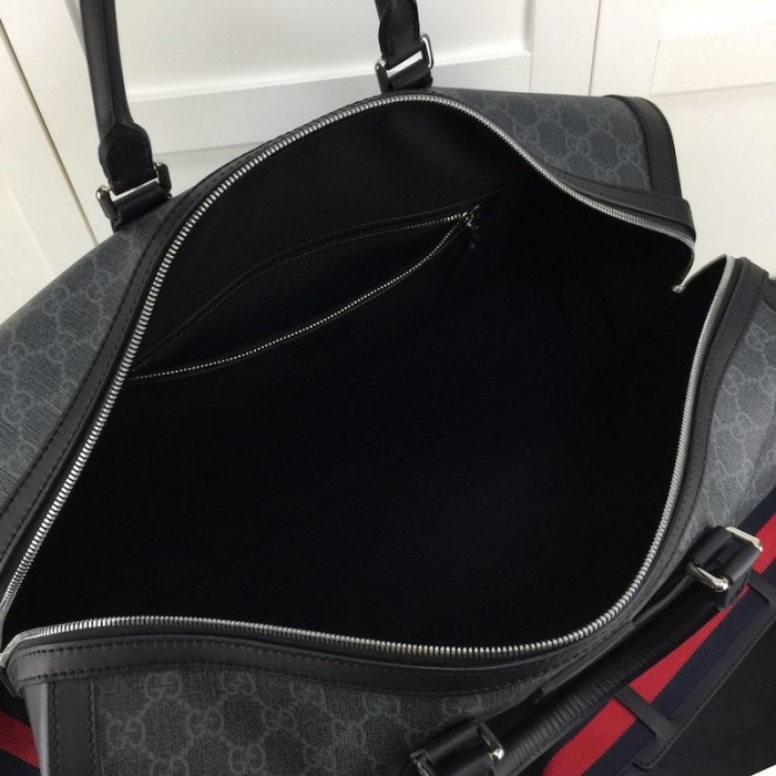 G*u*i gg black carry-on duffle bag 474131