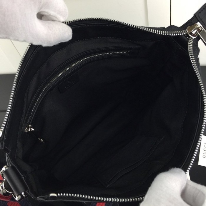 G*u*i gg black messenger bags 474137