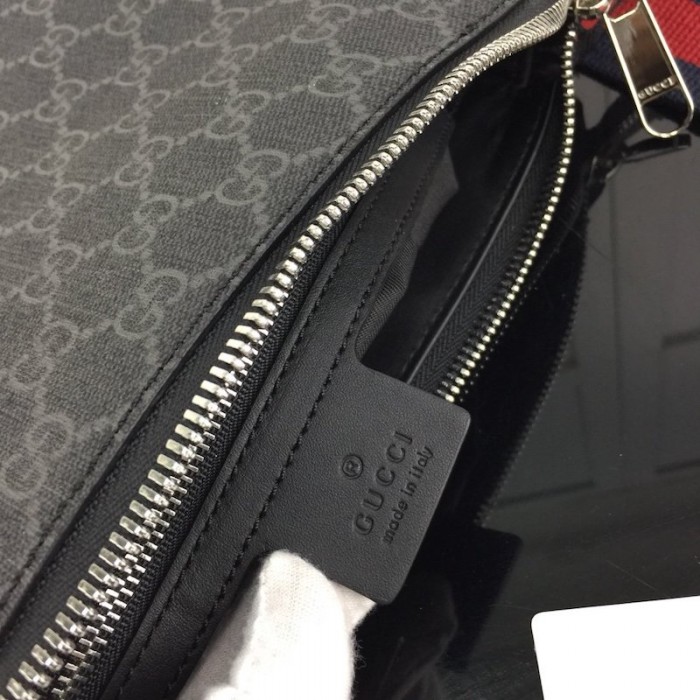 G*u*i gg black messenger bags 474137