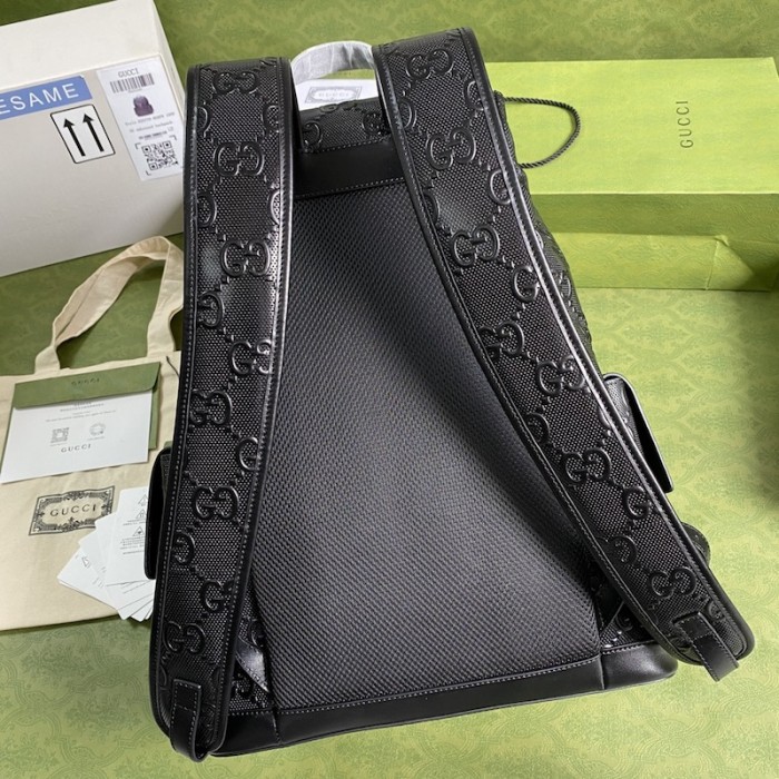 G*u*i gg embossed backpack black 625770