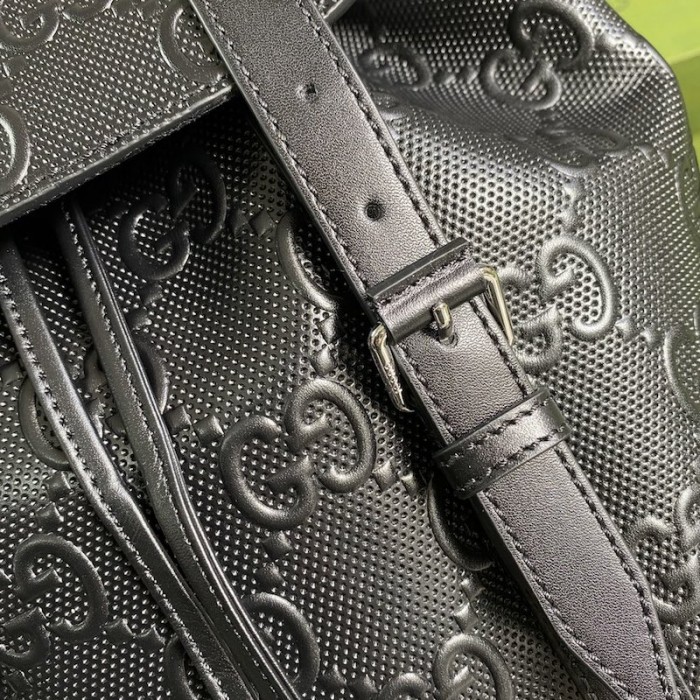 G*u*i gg embossed backpack black 625770