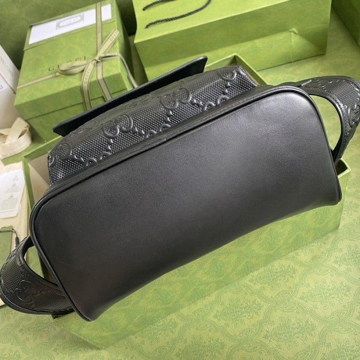 G*u*i gg embossed backpack black 658579