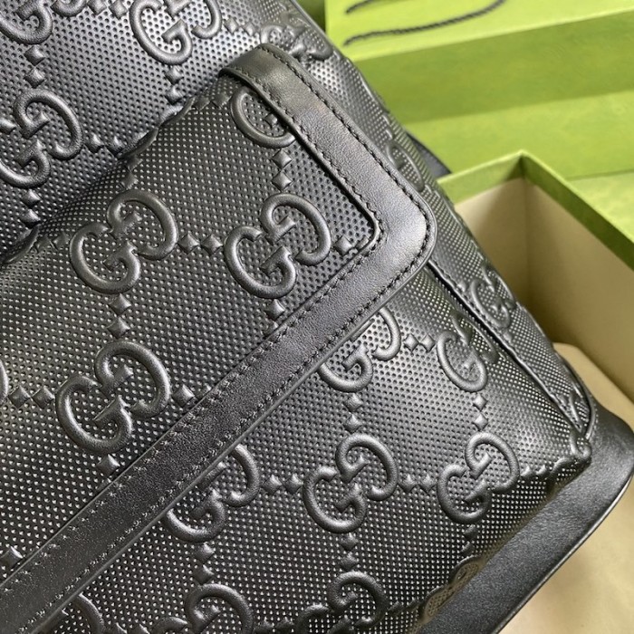 G*u*i gg embossed backpack black 658579