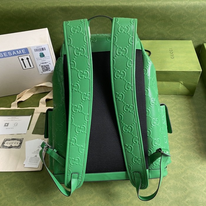 G*u*i gg embossed backpack green 625770