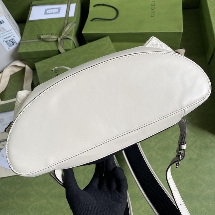 G*u*i gg embossed backpack white 625770