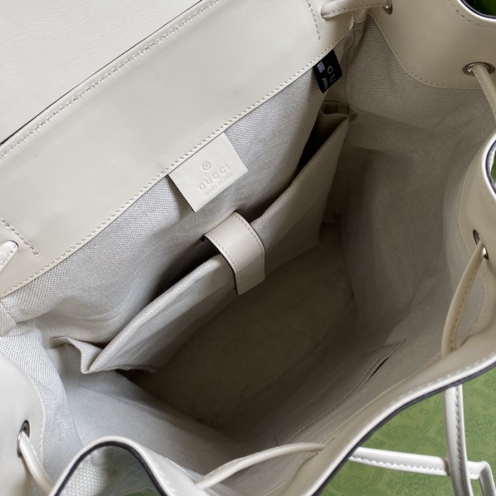 G*u*i gg embossed backpack white 625770