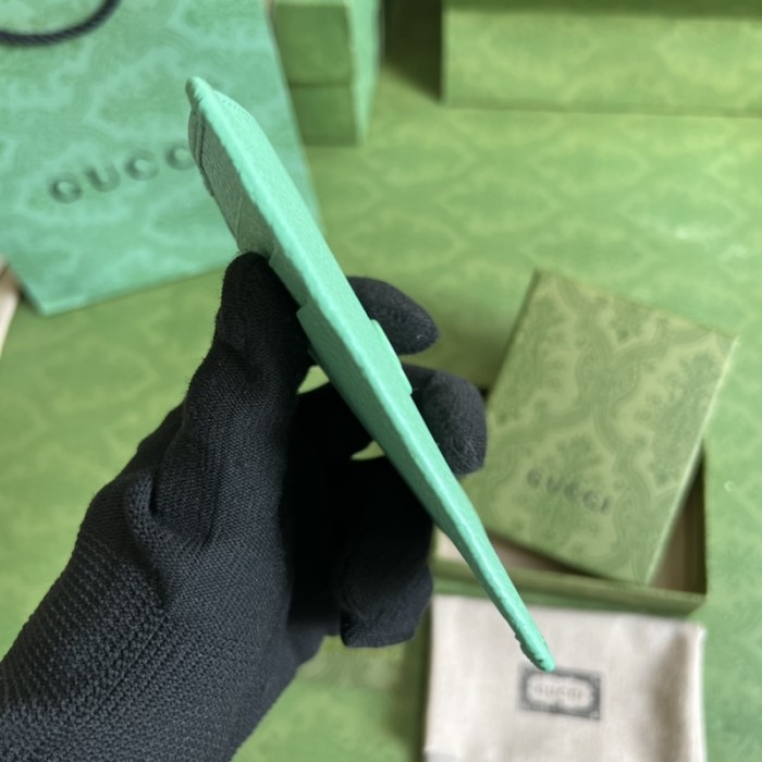 G*u*i gg marmont keychain card case ‎701070 green